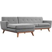 Engage Left-Facing Upholstered Fabric Sectional Sofa by Modway